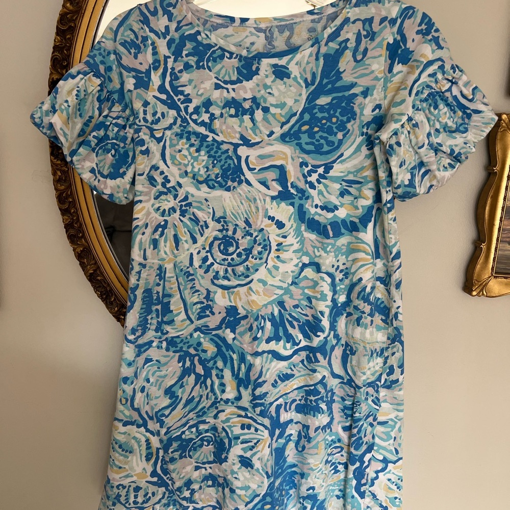 Lilly Pulitzer Blue and White Kids Dress